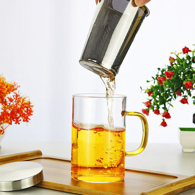 Capacidad de cristal fría 300ml/400ml de la taza de Infuser del té del fabricante de té del brebaje para el hogar proveedor